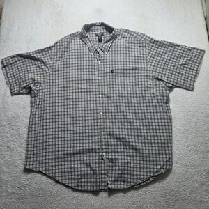 Polo Jeans Co Ralph Lauren Plaid Short Sleeve Button Down Shirt Mens 4XL Y2k Vtg